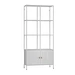 4 tier bookshelf metal