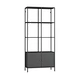 white bookshelf metal